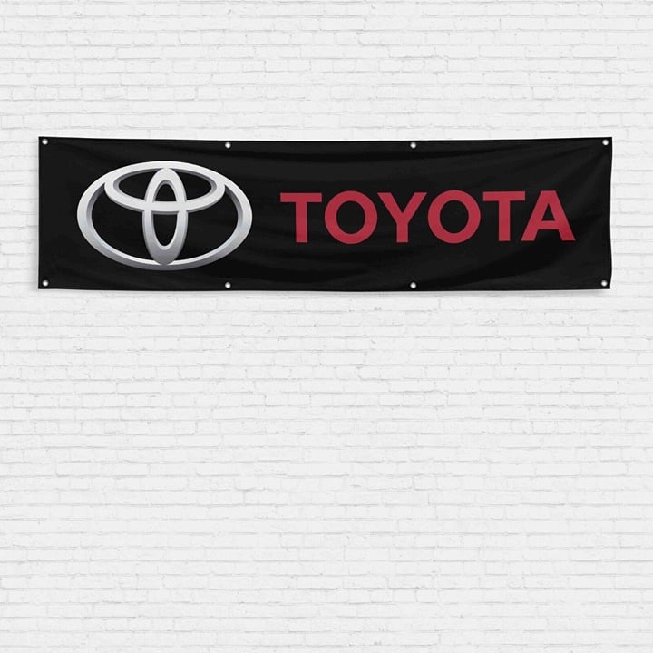 For Toyota Car Truck Enthusiast 2x8 ft Flag Supra Camry Tacoma Tundra TRD Banner GyFCZNNv2