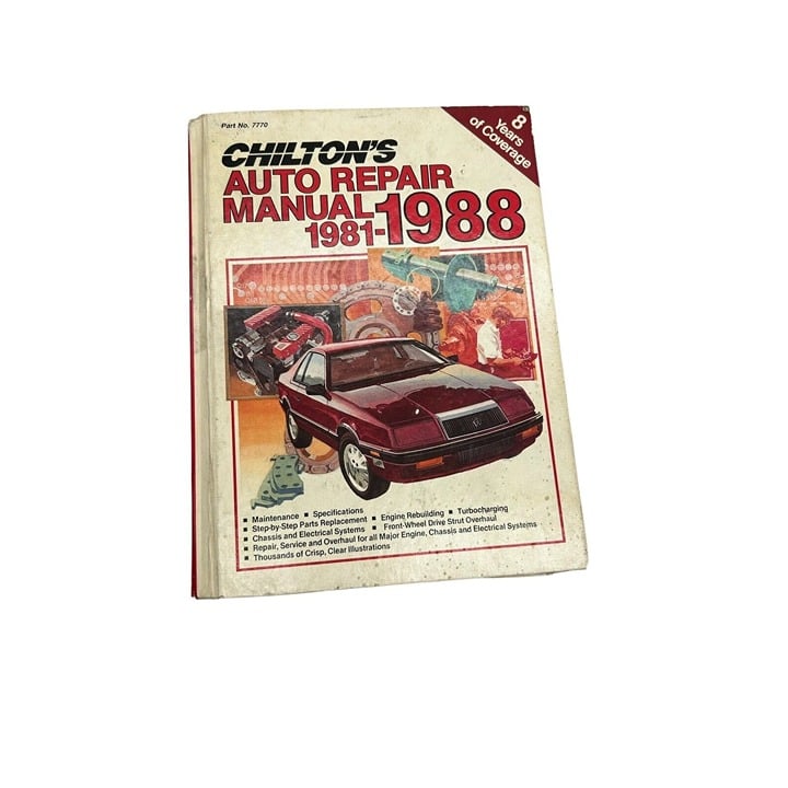 Chilton´s Auto Repair Manual Handbook Rebuild Overhaul #7770 1981 - 1988 lrv9Fqqt3