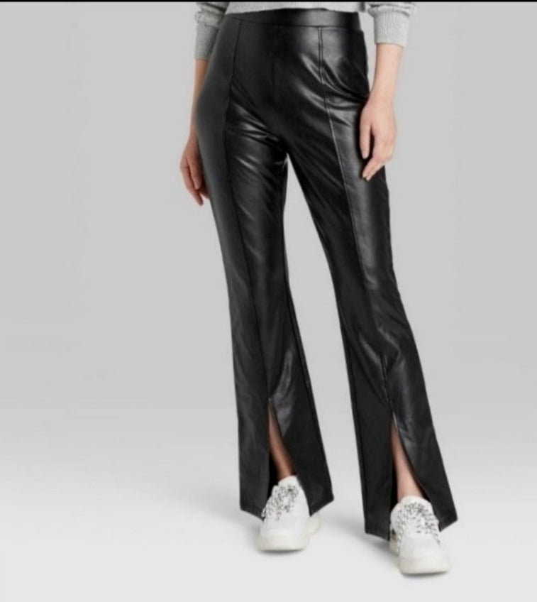 Wild Fable Faux Leather Split Flared Pant rQSC536LC