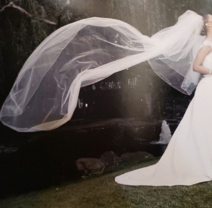 Wedding veil cathedral length w/Pearls & Swarovski Crystal Rhinestones NEW* iBkkeKdj0