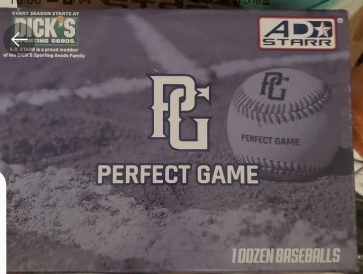 1 box of 12 count perfect game baseballs brand new lFEbDw2SB