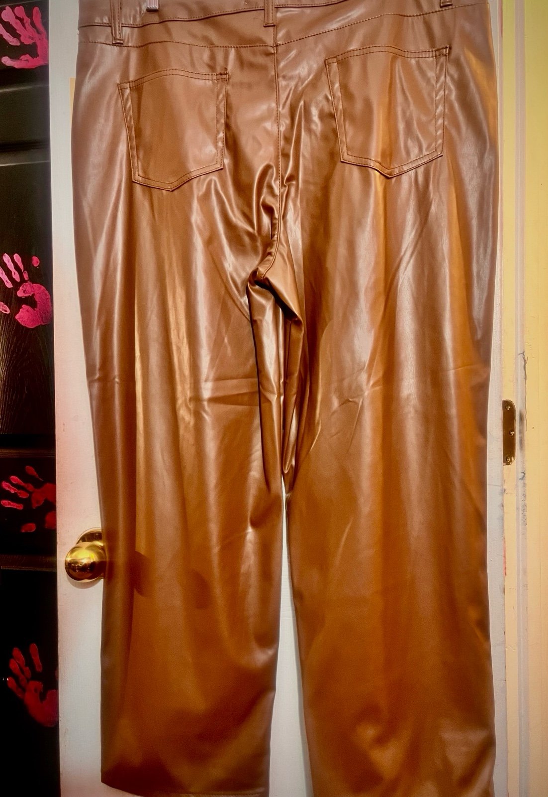 Brown leather Pants mM3fkSZog