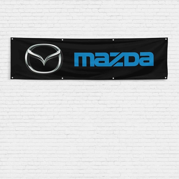 For Mazda Car Enthusiast 2x8 ft Flag JDM Rotary Miata Speed RX7 RX8 Banner NTsNlflY8