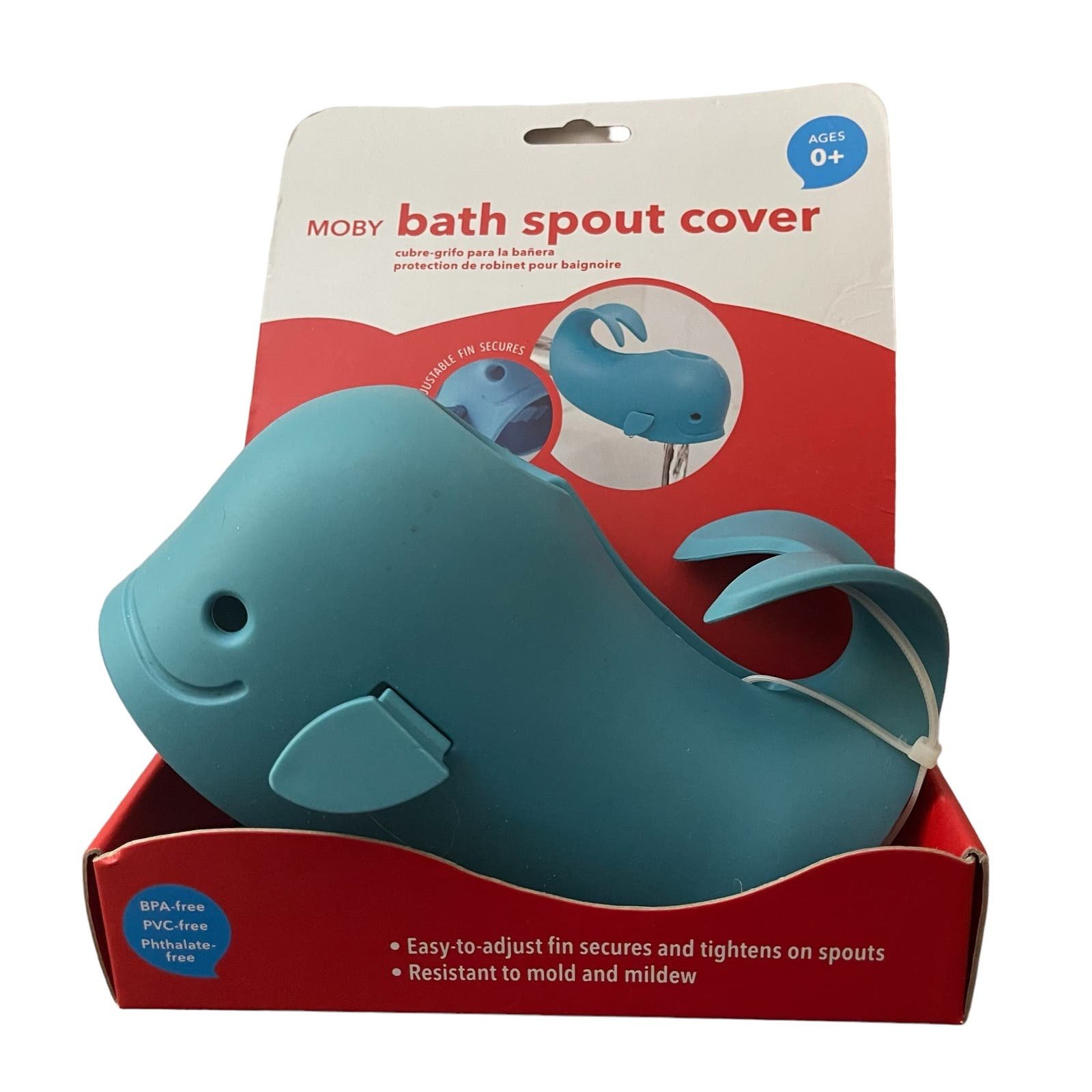 NEW Moby Blue Whale Bathtub Spout Cover Bathtime Safety Kids Tub Skip Hop Nuji5Kt97