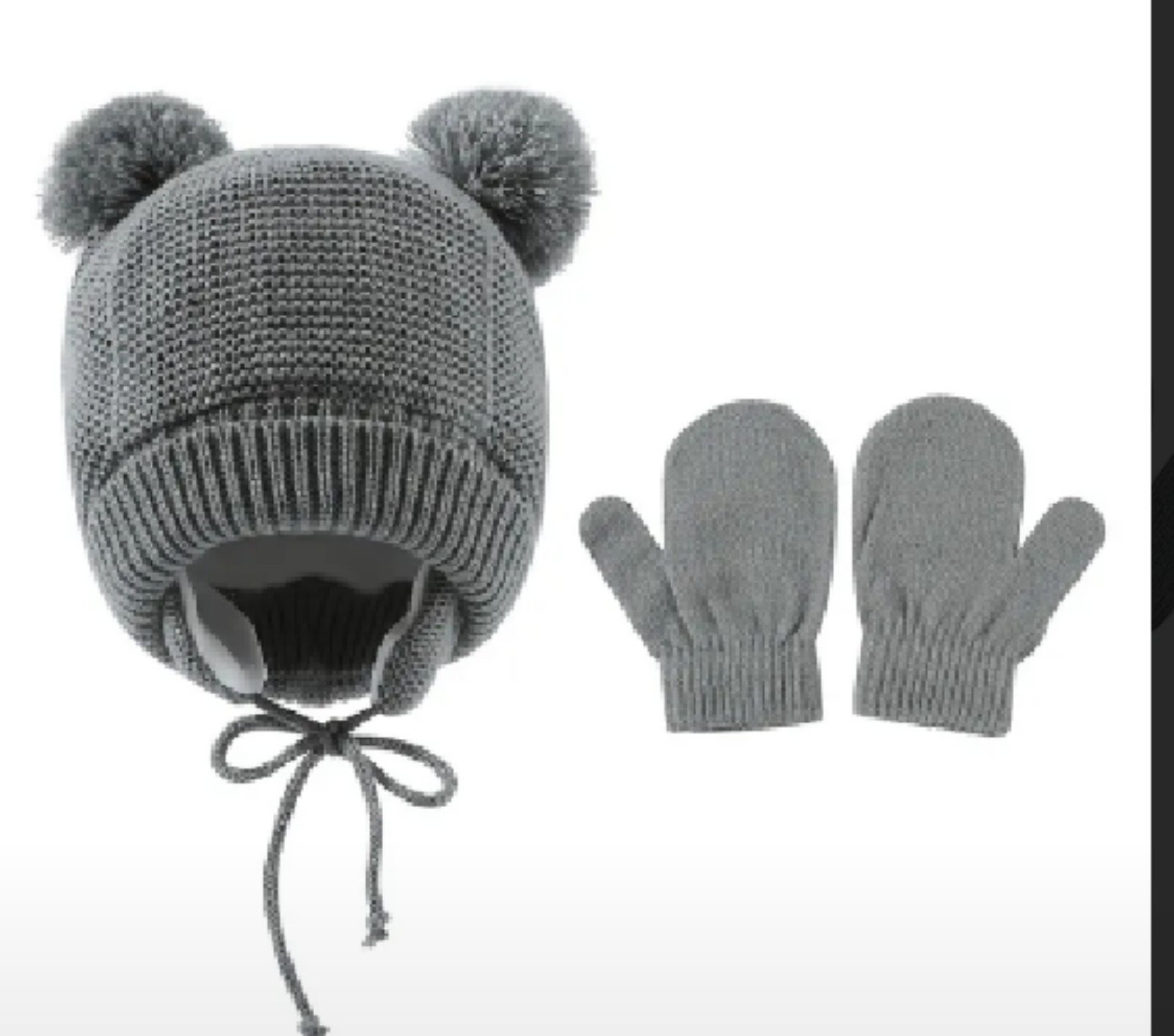 2pcs Baby Knit Scarf And Hat Set lR4OWJdgH