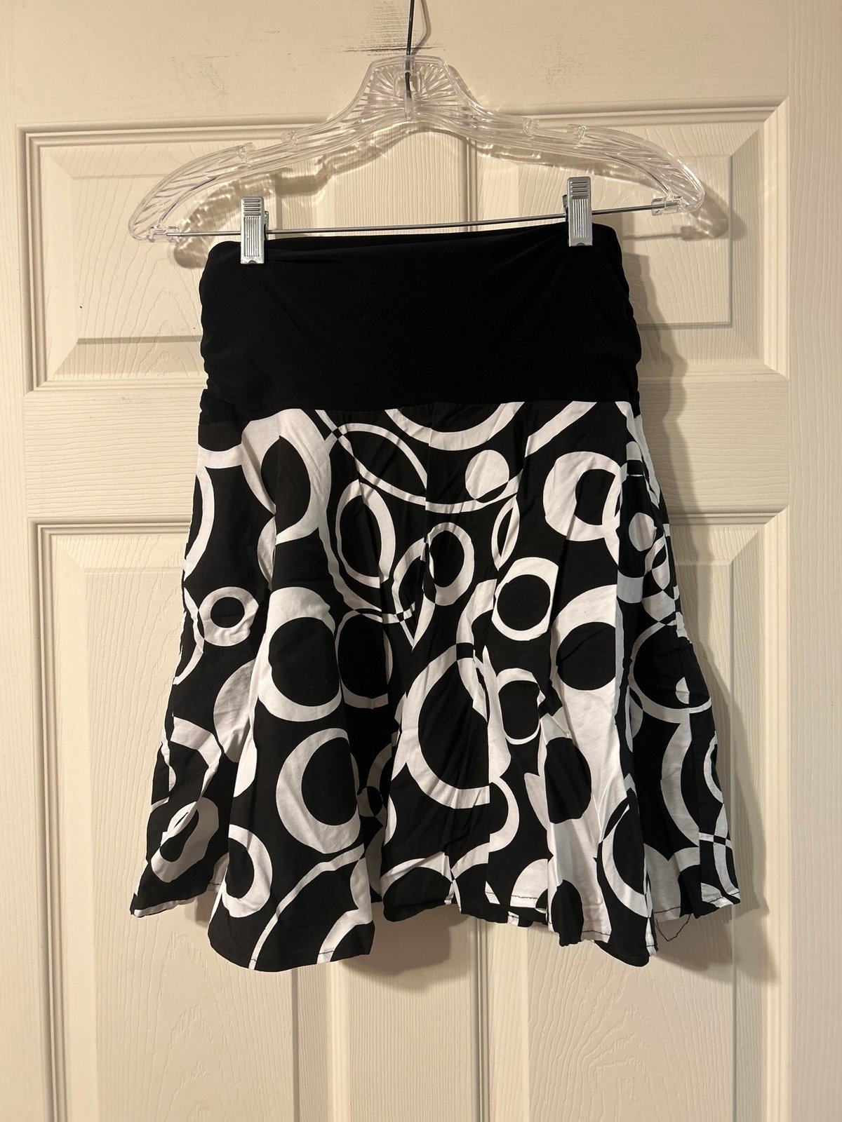 Maurice´s Black & White Circle Skirt Small iYrqOlYBz