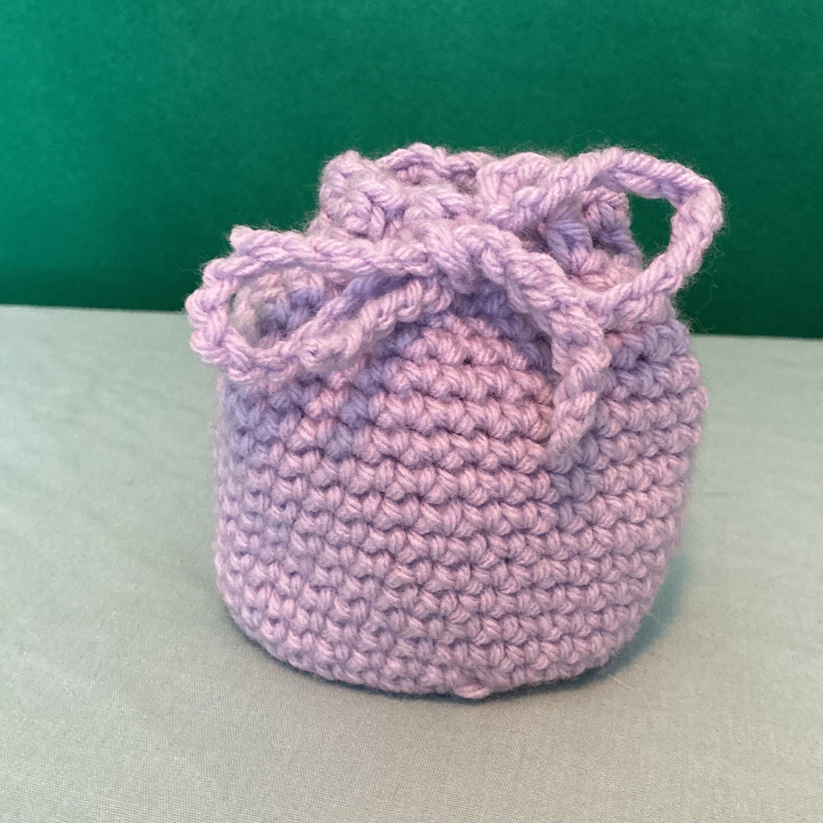 Crochet Small Draw-String Bag Ms6ouGHwL