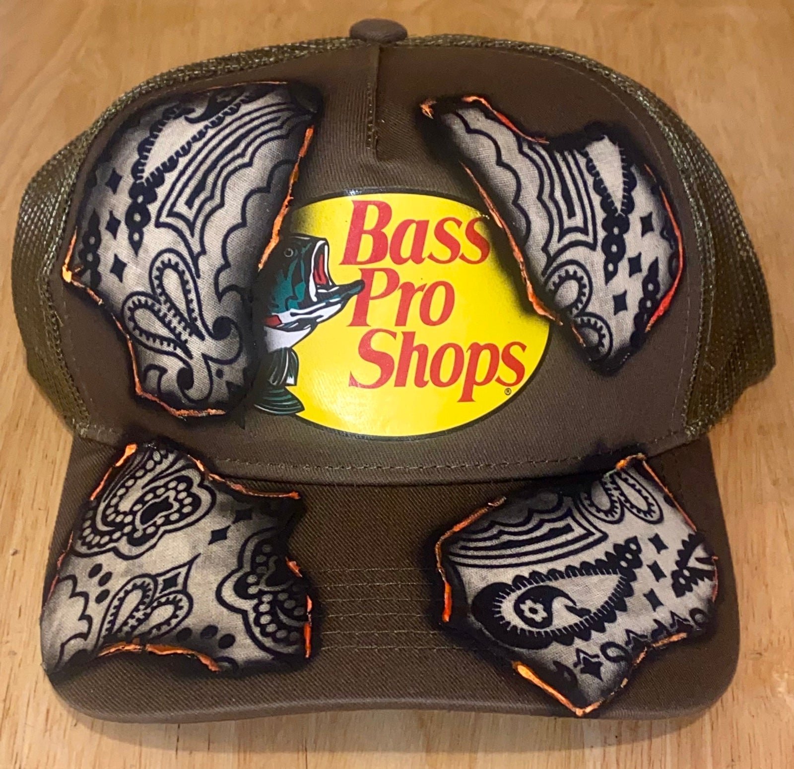 Custom/Signed by CADET_B7 Bass Pro Shop Olive Streetwear Hat GNY17yPzT