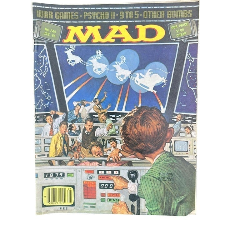 Vintage 1984 MAD Magazine No. 244 Collectible Comedy Satire Comic Book IkKf7JrfJ