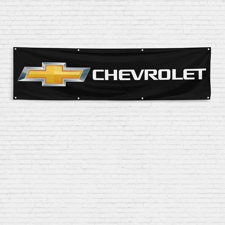 For Chevrolet Car Truck Enthusiast 2x8 ft Flag Corvette Camaro Chevy Banner gtcKQkJwX