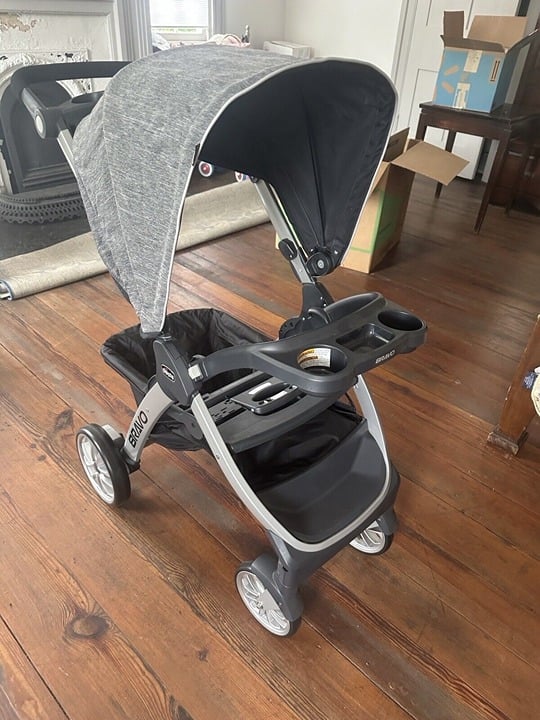 Newborn Toddler Chicco Bravo Primo Travel Trio System Stroller r1wN8SyEm