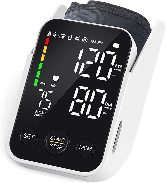 DOUHAO C02 Blood Pressure Monitor & Heartbeat Detector, Double Users, Memory JDbmdlZlA