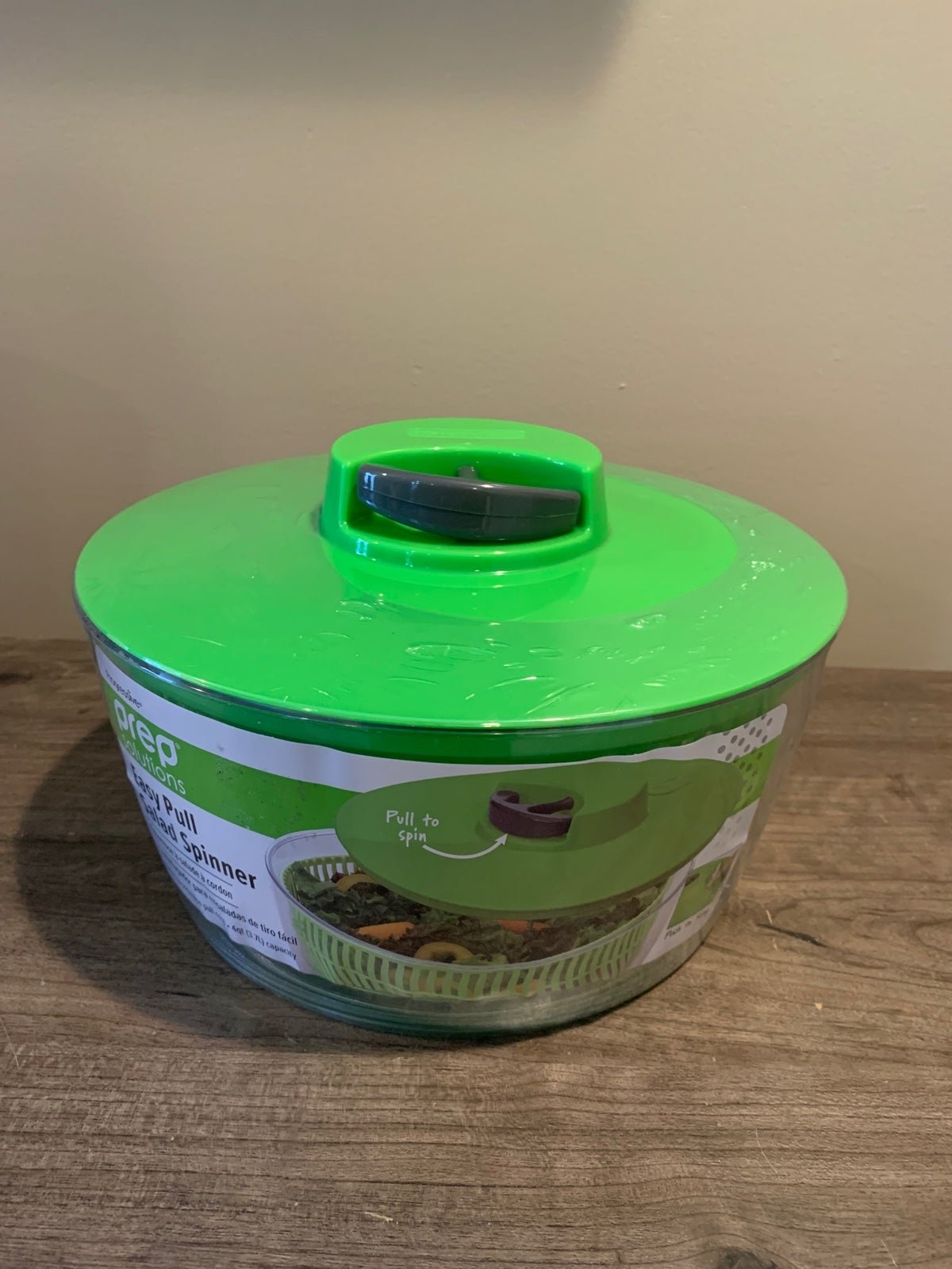 Prep Solutions by Progressive Salad Spinner 4 Quart Green Pull New In Packaging gNm4R1MXs