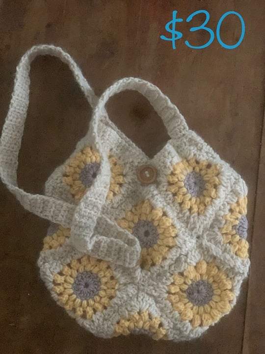Crochet Sunflower Bag Lwj5DdJcv