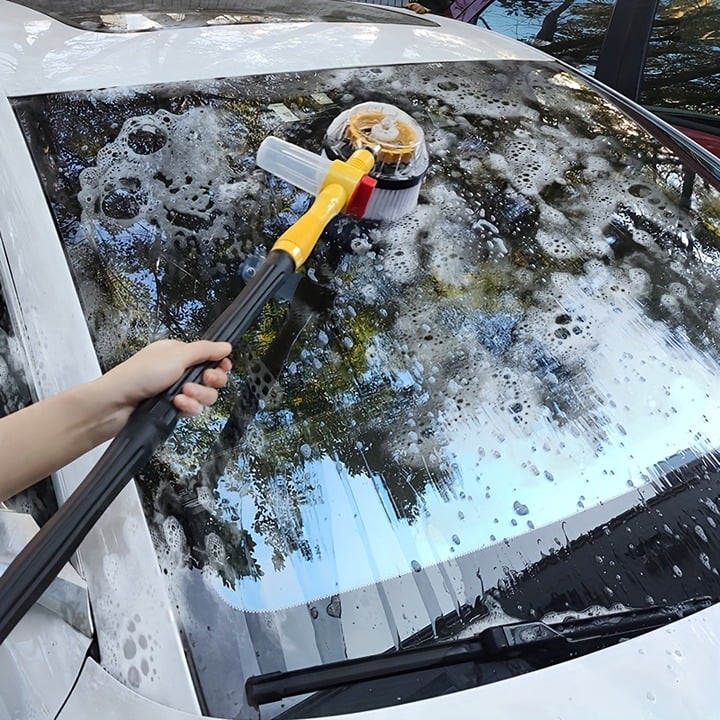 Car Wash Brush Cleaning Kit 360° Spin Car Mop Microfiber Car Cleaning Brush Deta HmM7RYo6X