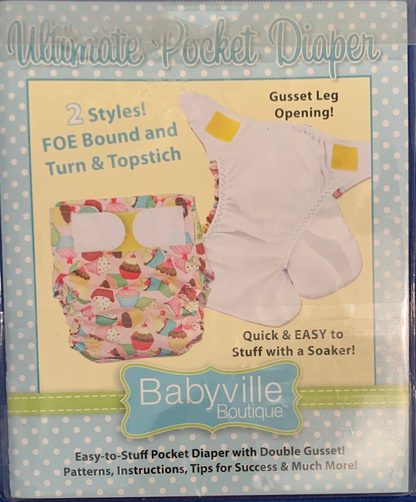Babyville Boutique Ultimate Pocket Diaper Pattern Book  NEW without tag jmZav6Bv4