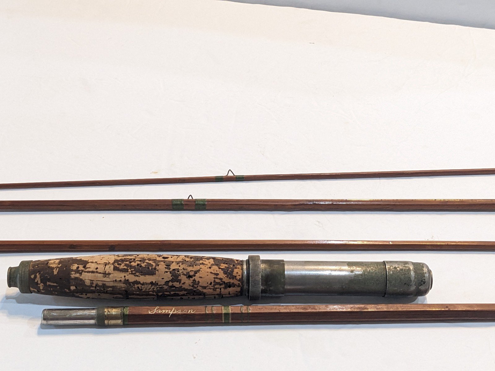 Vintage Sampson combination bamboo spinning and fly rod RkUQimksi