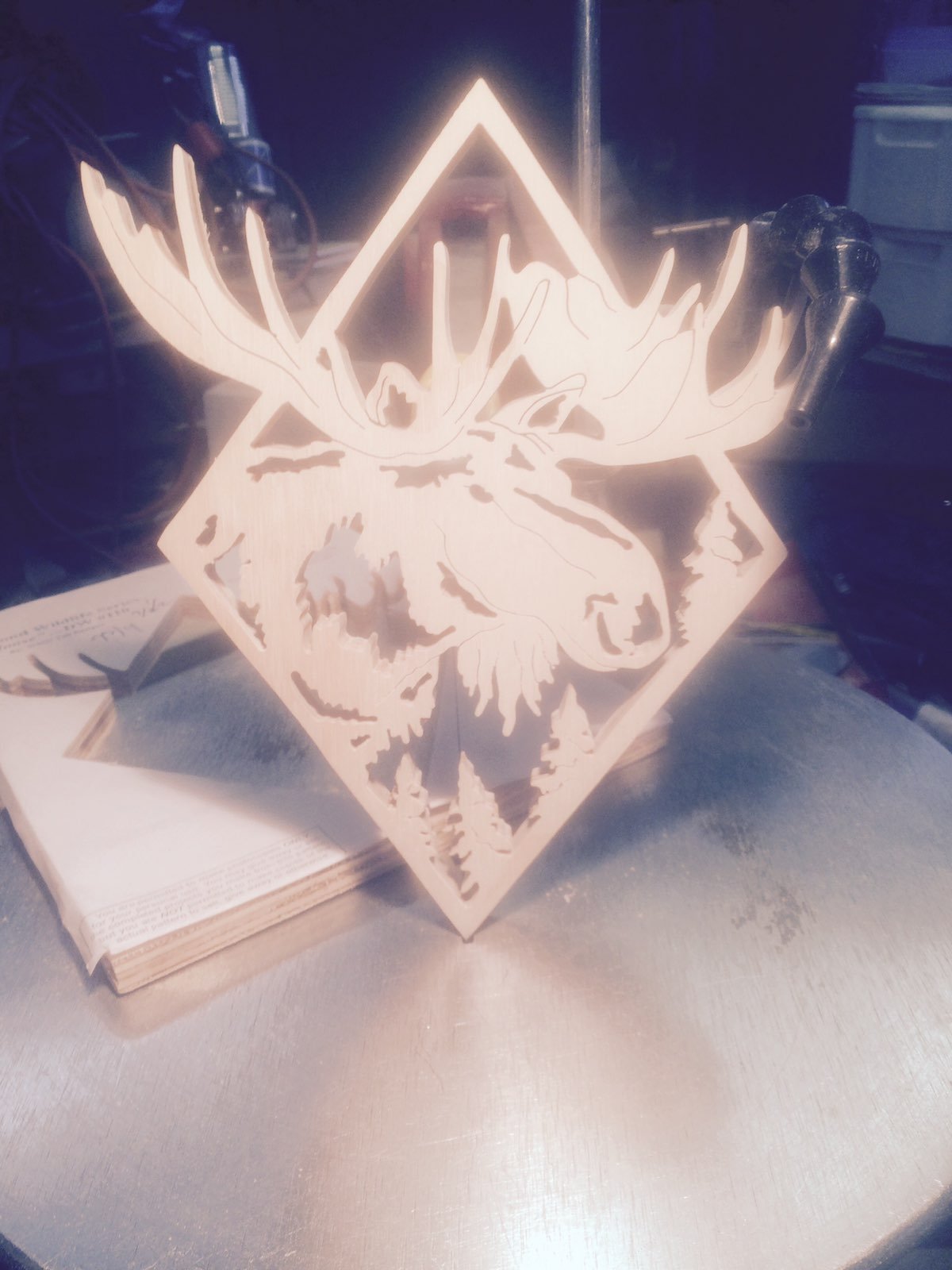 diamond moose cutout Q8nOXt2Xn