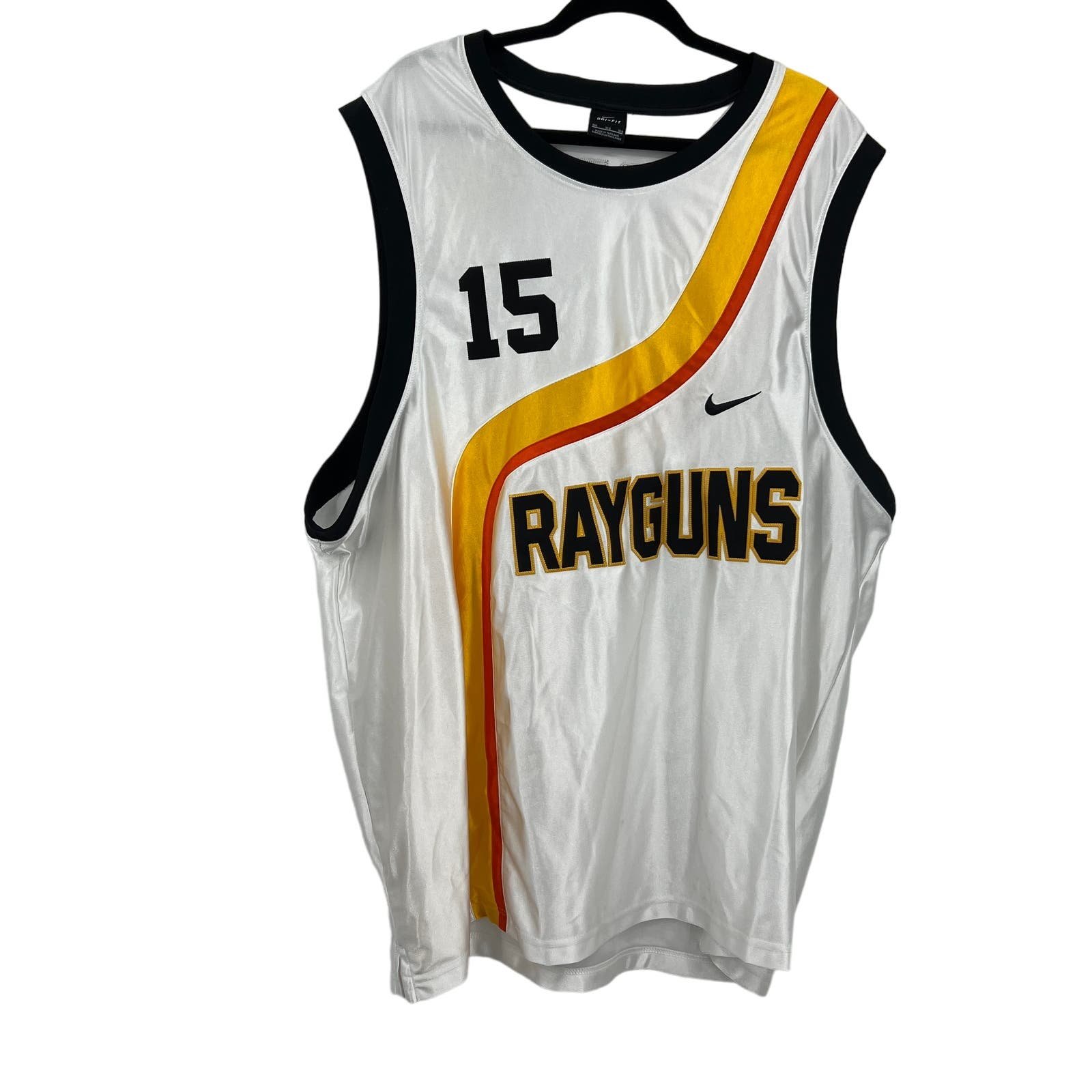 Nike White Basketball Jersey Vince Carter 15 Roswell Rayguns Men Size 3XL XXXL KjTjP4QuI