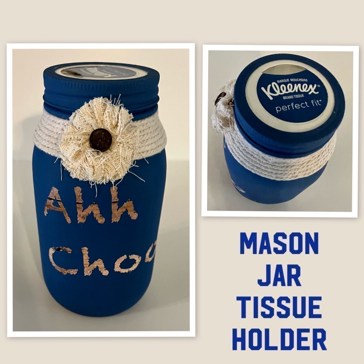 Mason Jar Tissue Holder OdDfwmDx1