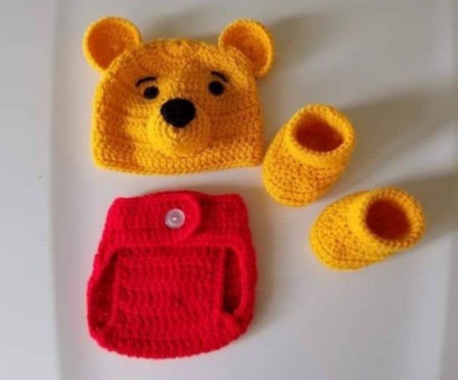 Crochet Baby Boy Winnie The Pooh Inspired Outfit Photo Prop m0BCr0d0n