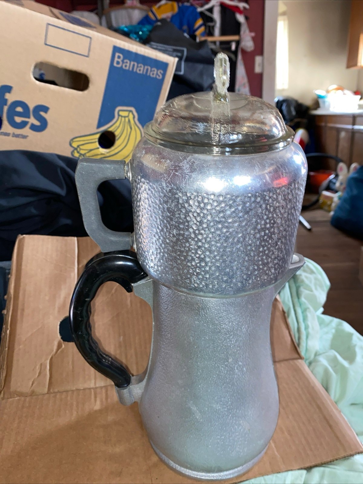Vintage Guardian Service Cast Aluminum 8 Cup Drip Coffee Maker and Pot oOj00jmNC