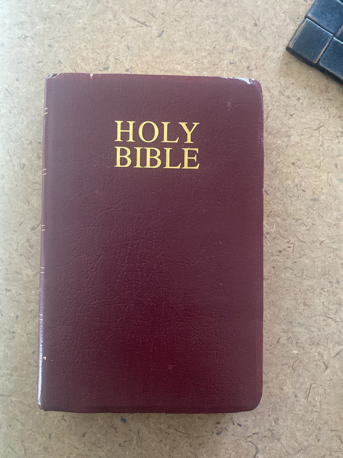 Holy Bible King James Version with helps words of Christ Red letter QlZKNWPjQ