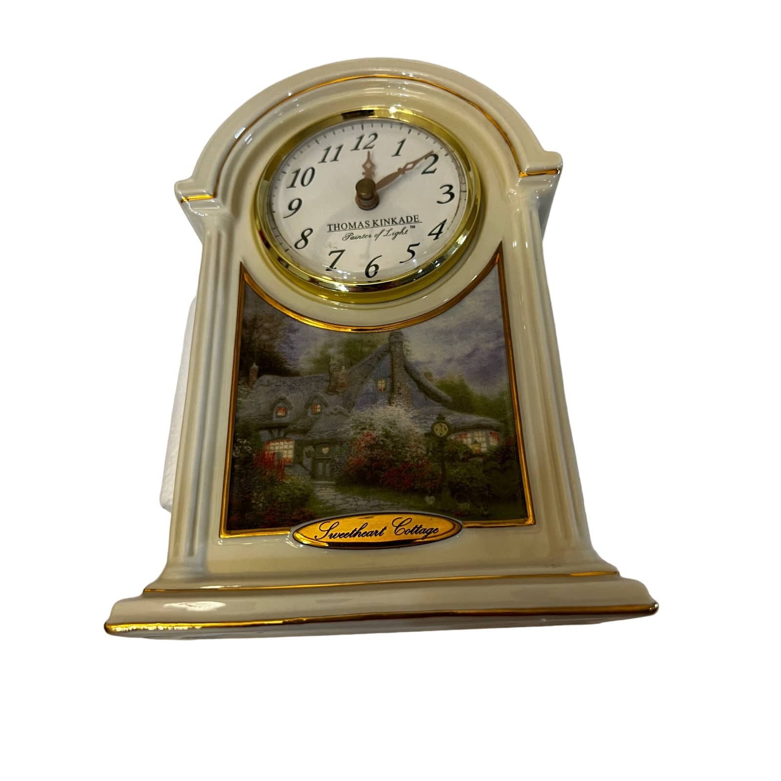 Thomas Kinkade Sweetheart Cottage Clock New In Box Vintage KPv2ObIzc