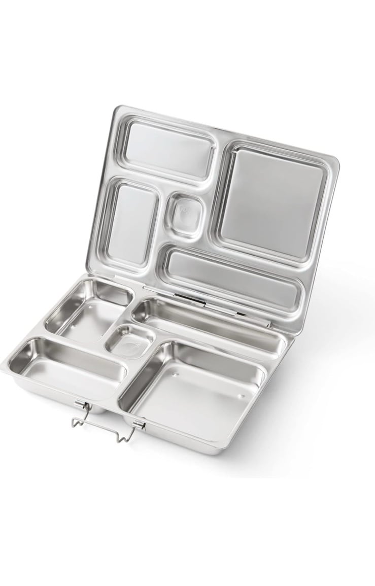 PlanetBox ROVER Classic Stainless Steel Bento Lunch Box with 5 compartments gtVSRFoRt