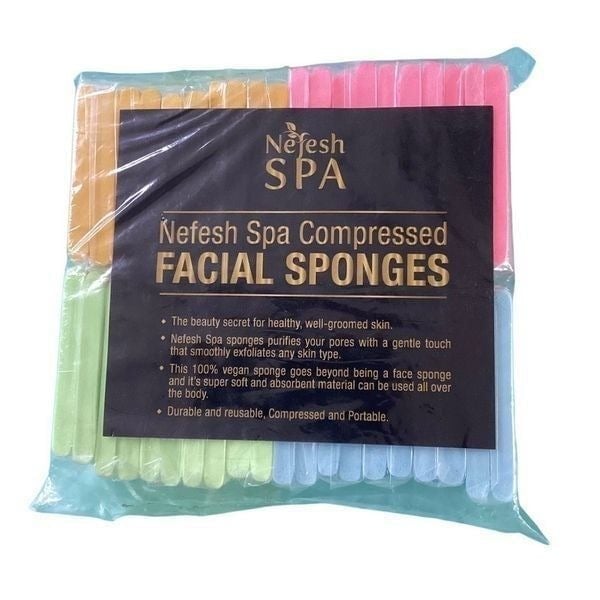 Pack of 200 Compressed Facial Sponges Multicolored Esthetics Skincare Estheticia QHiC2eew9