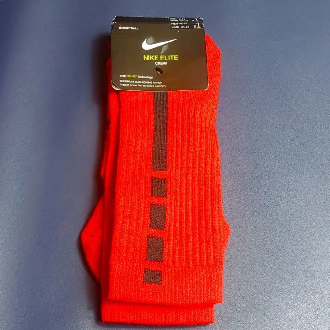 Nike Elite Crew Basketball Socks Red of5pFcsae