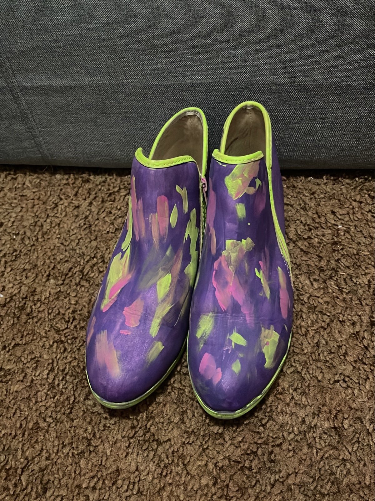 Descendants 3 Mal hand painted cosplay shoes gT6ILOO5z