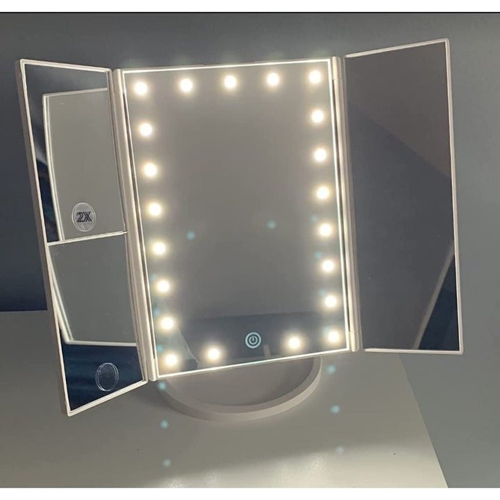Makeup Mirror Vanity Mirror with Lights 2X 3X 10X Magnification Touch Mirror KNAcUCHpZ