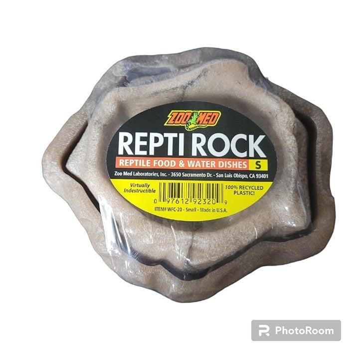 ZooMed Repti Rock Reptile Food And Water Dishes Small New igtOVRdrC
