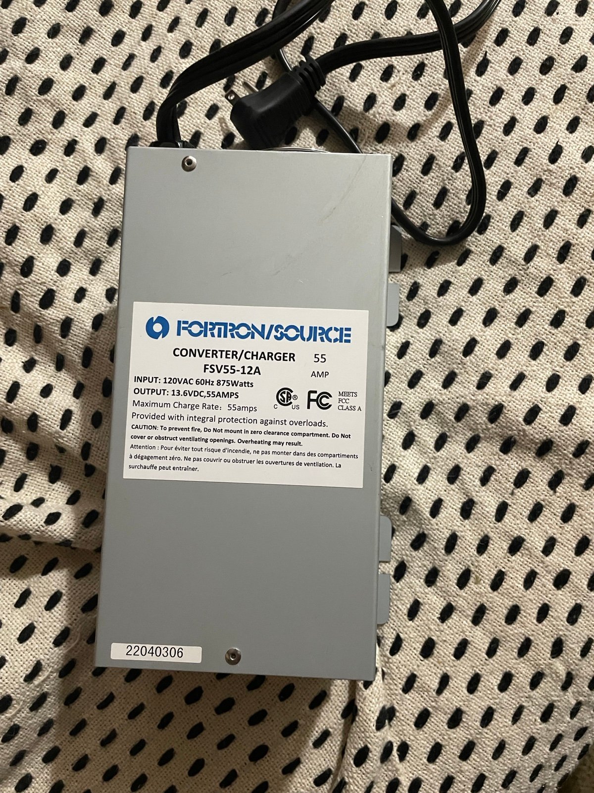 Power Supply 55Amp Recreational Vehicle Fortron/Source SRV Series Charger Con jo2pvt0If
