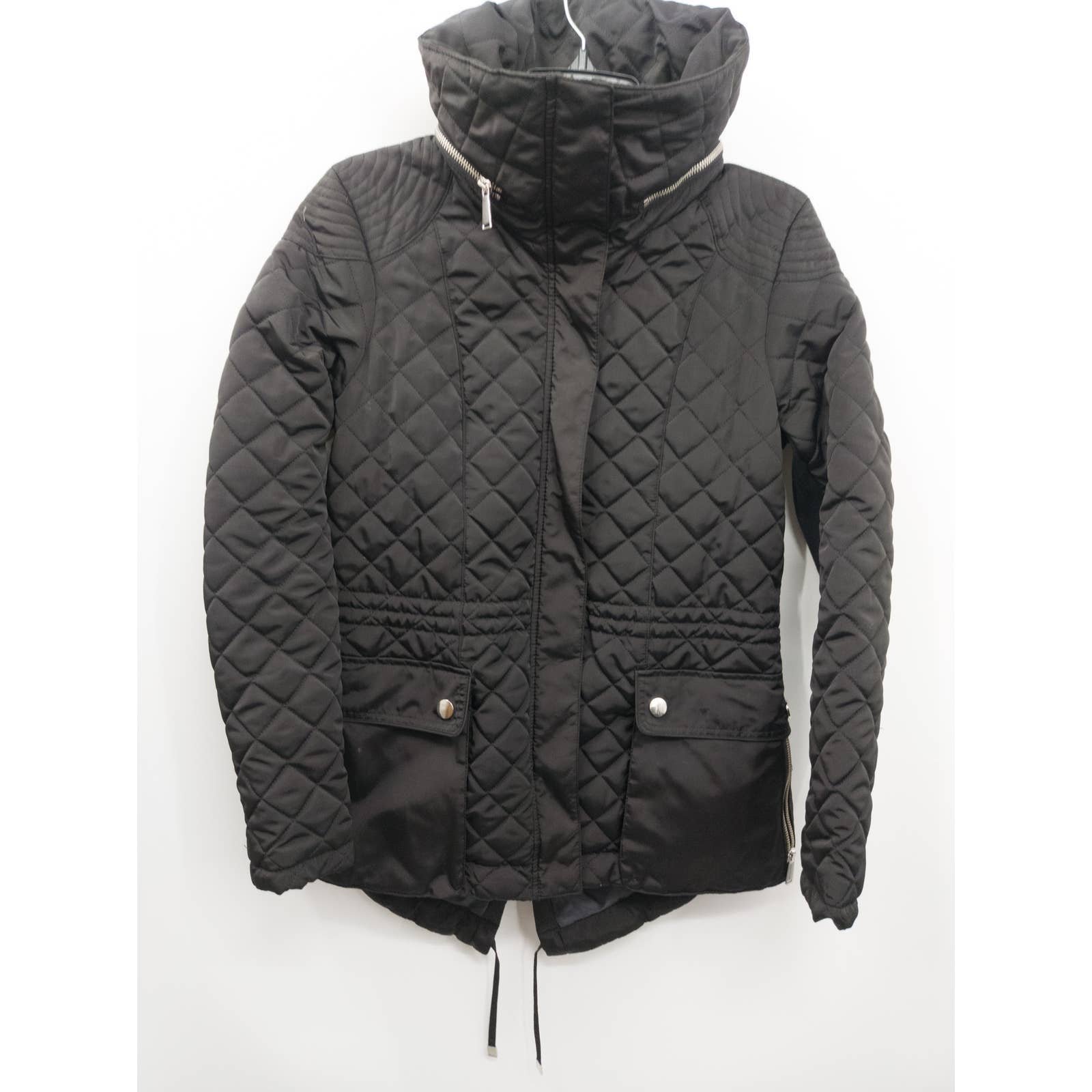 Saks Fifth Avenue Women´s Black Quilted Winter Coat Medium LvnUlY83n