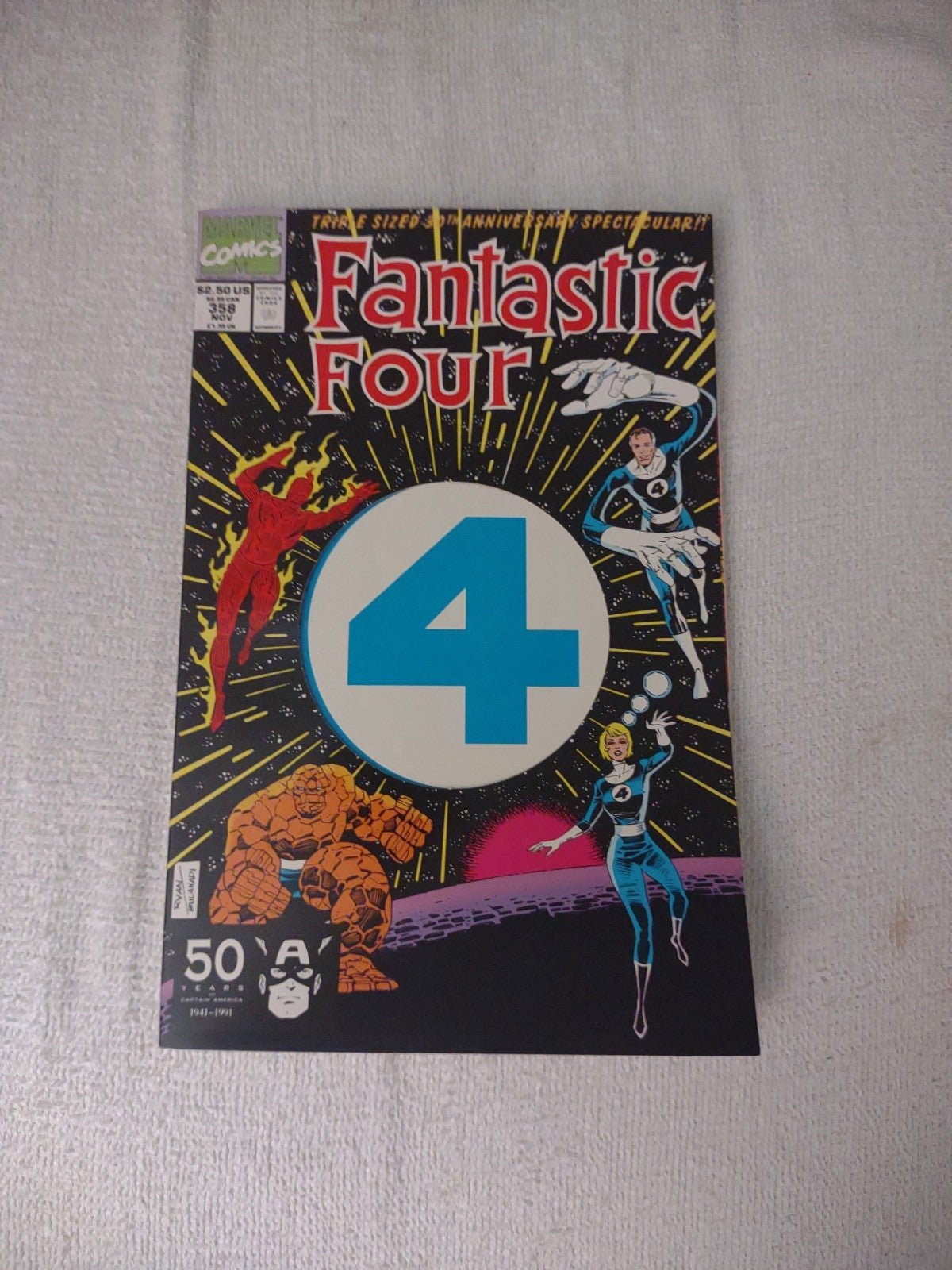 Fantastic Four #358 Marvel Comics 1991 1st appearance Paibok the Power Skrull mhxdNytpn