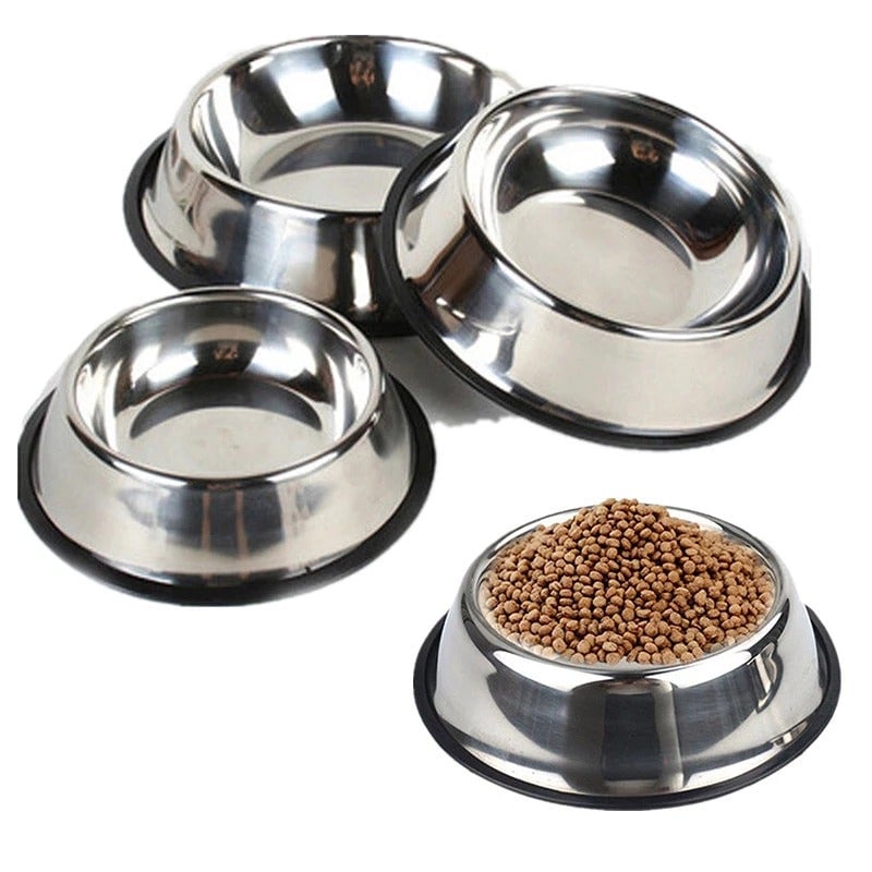 Pet Dog Cat Bowls Stainless Steel pTt2AX6gf