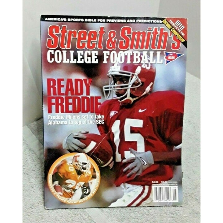 Street & Smiths College Football 2000 Magazine Freddie Milons Alabama gz7qCIFpD