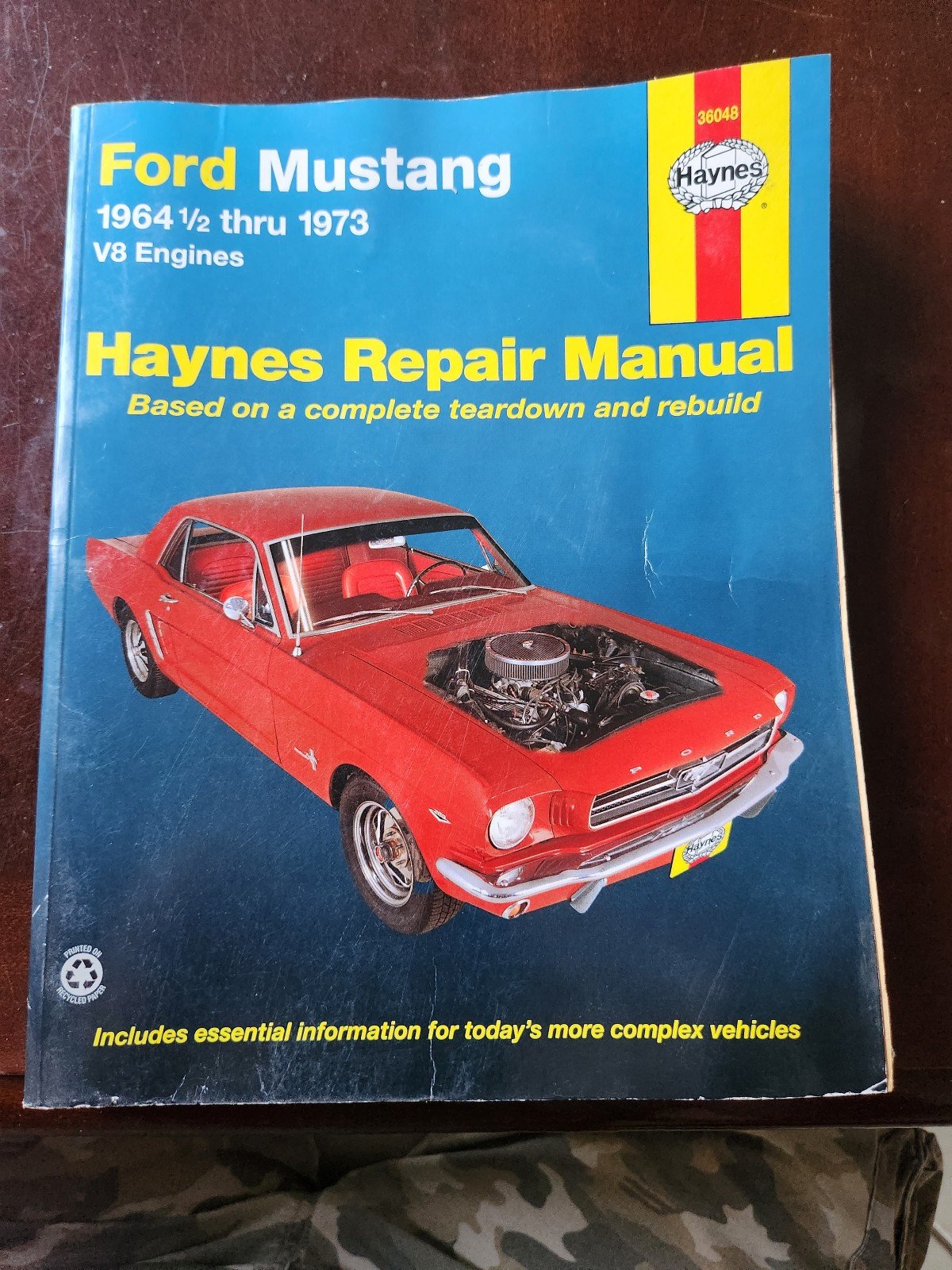 Haynes Repair Manual Ford Mustang 64-73 KGfPO8Wxx