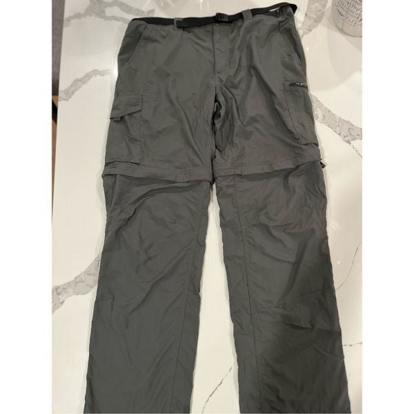 Columbia Men’s Convertible Hiking Pants Belted Sz 38x32Omni Shade Green Hiking PTjJah7Oe