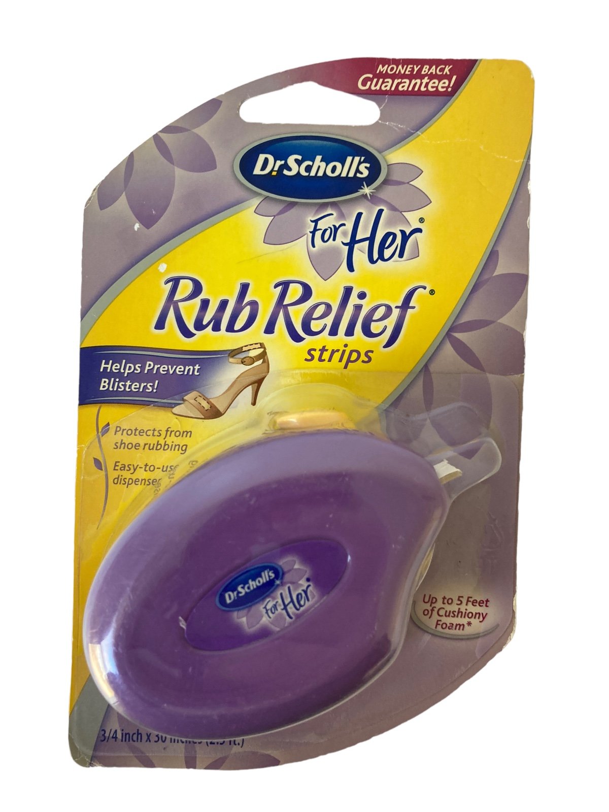 Dr Scholl´s For Her Rub Relief Strips.  3/4 in x 30 in  (2.5 Feet)  NEW SEALED Q03ntmTFs