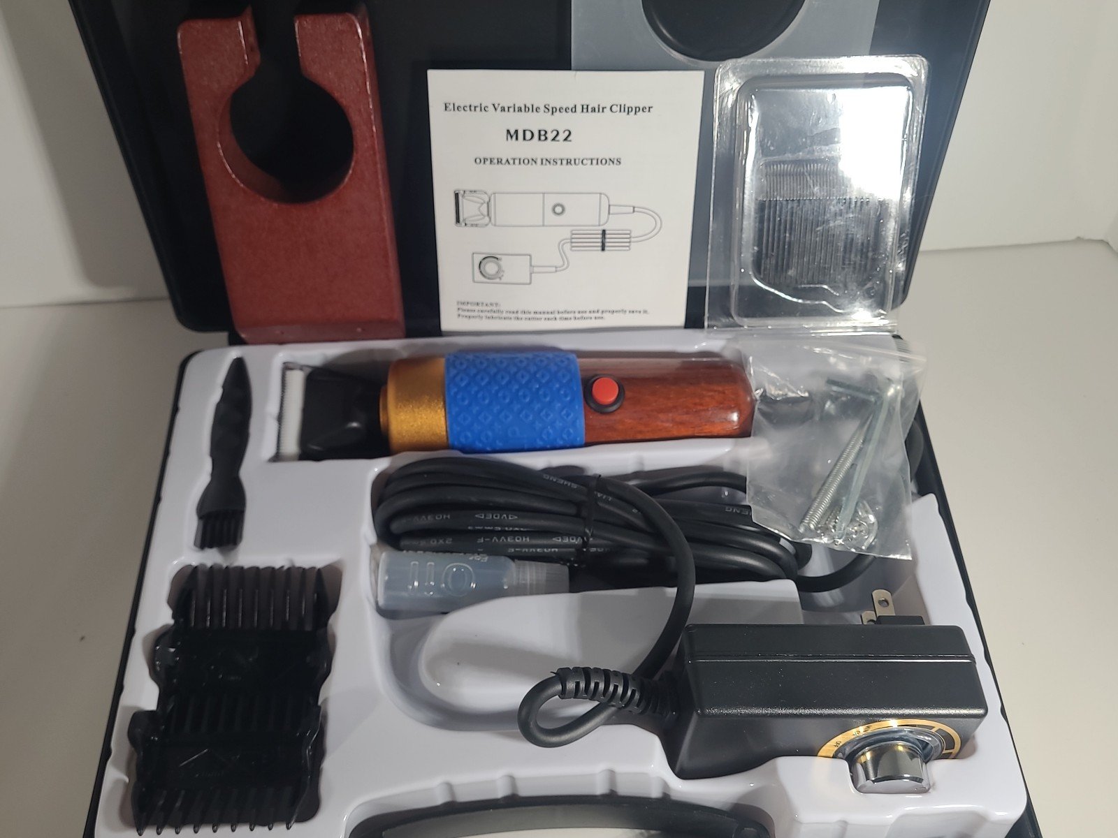 Pet Trimmer Clippers Hair  with Stepless Speed Regulation MDB22 200W With Case JQnfCxDQM