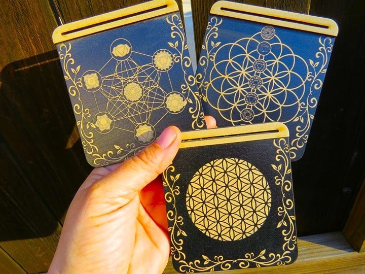 Wooden Tarot Card Holder Set of 5 KjFSSG7lz