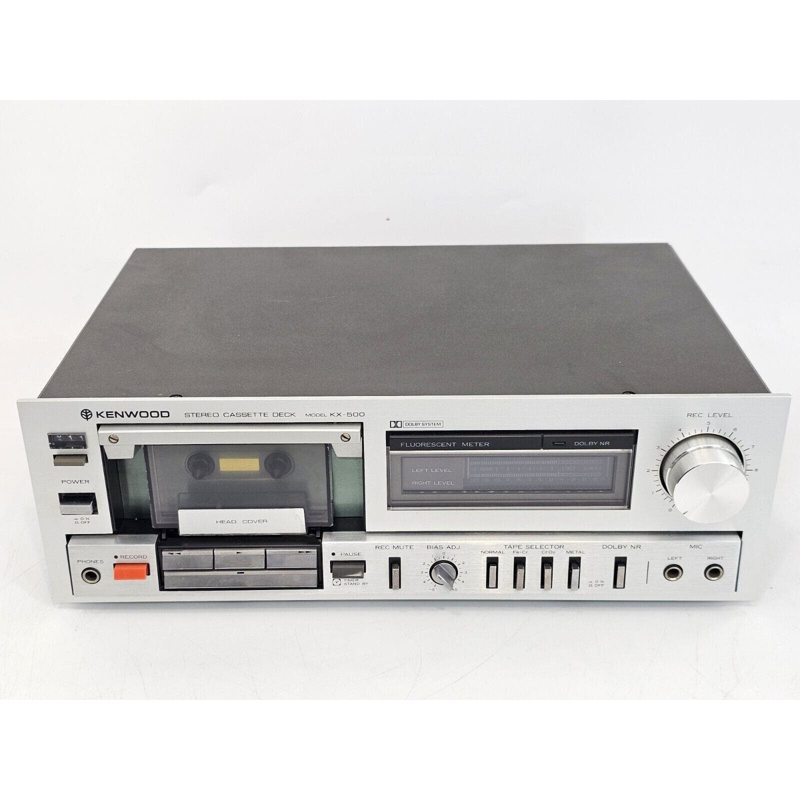 Vintage Kenwood KX-500 Stereo Cassette Tape Deck Hq9AgxocZ