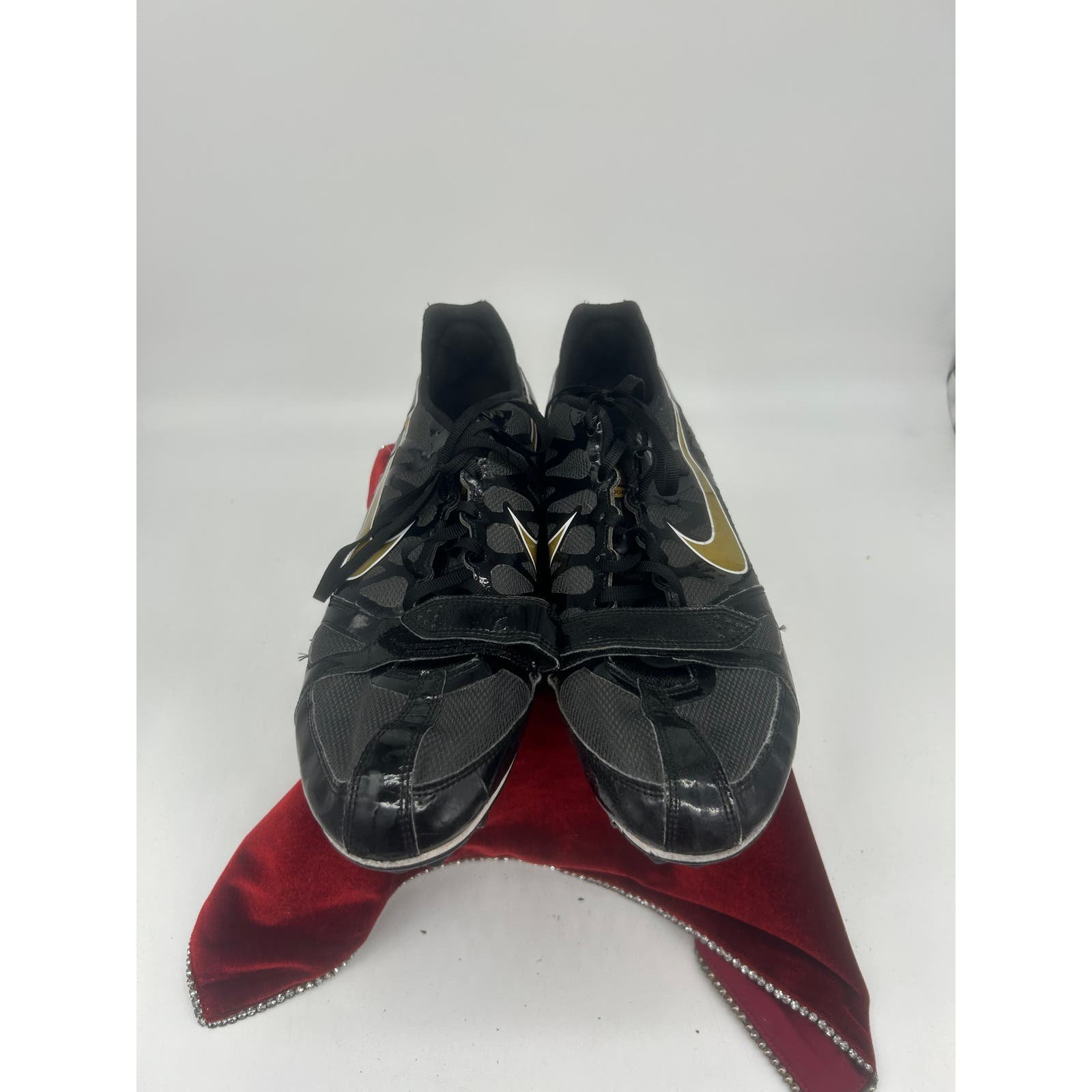 Nike Zoom Rival S 6 Men´s Track Sprint Shoes - Size 12.5 - 456812-071 Black Gold ieAwci6IE
