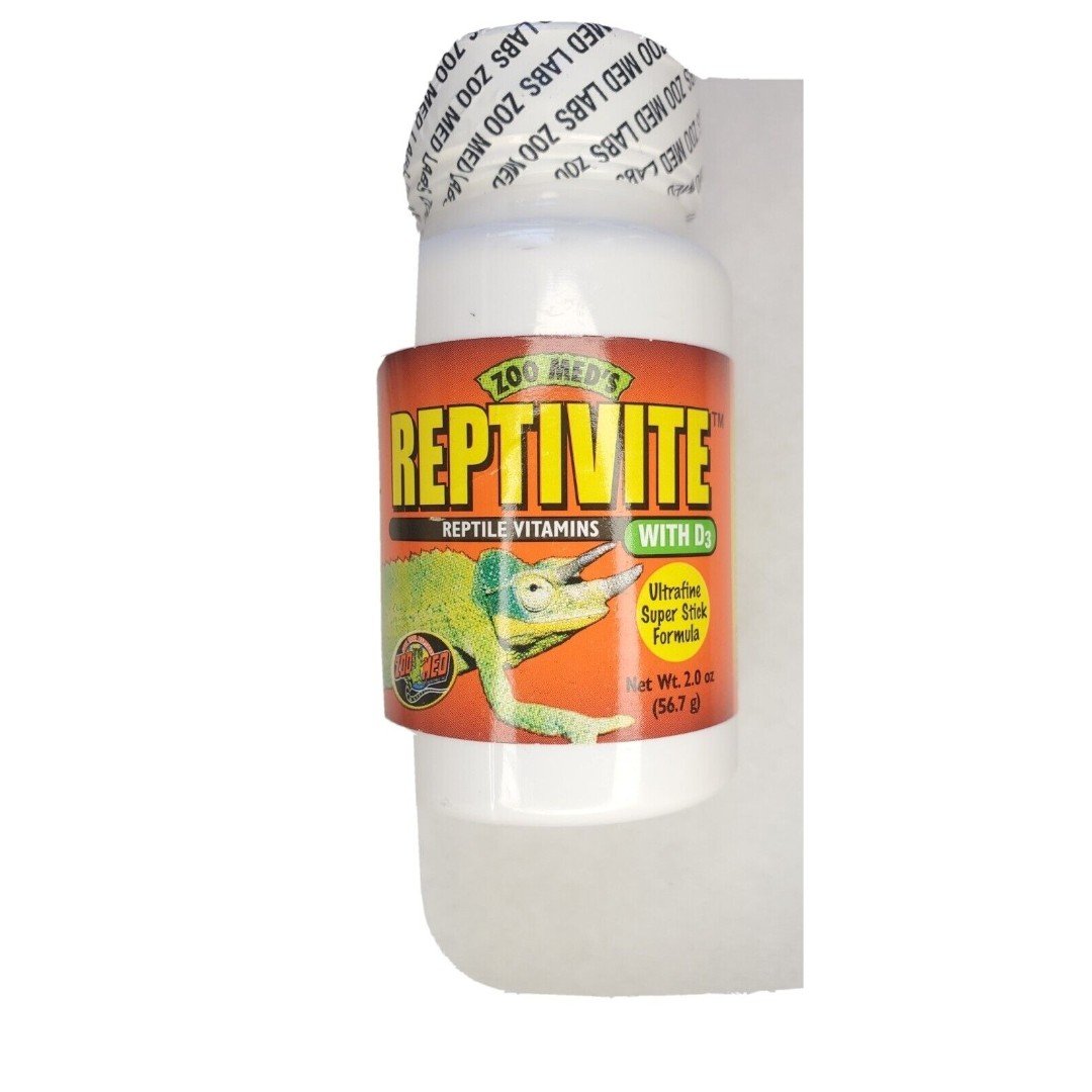 Lot of 3 Unopened Zoo Med Reptivite with D3 Reptile Vitamin & Calcium Powder 2oz hXnhP0e6N