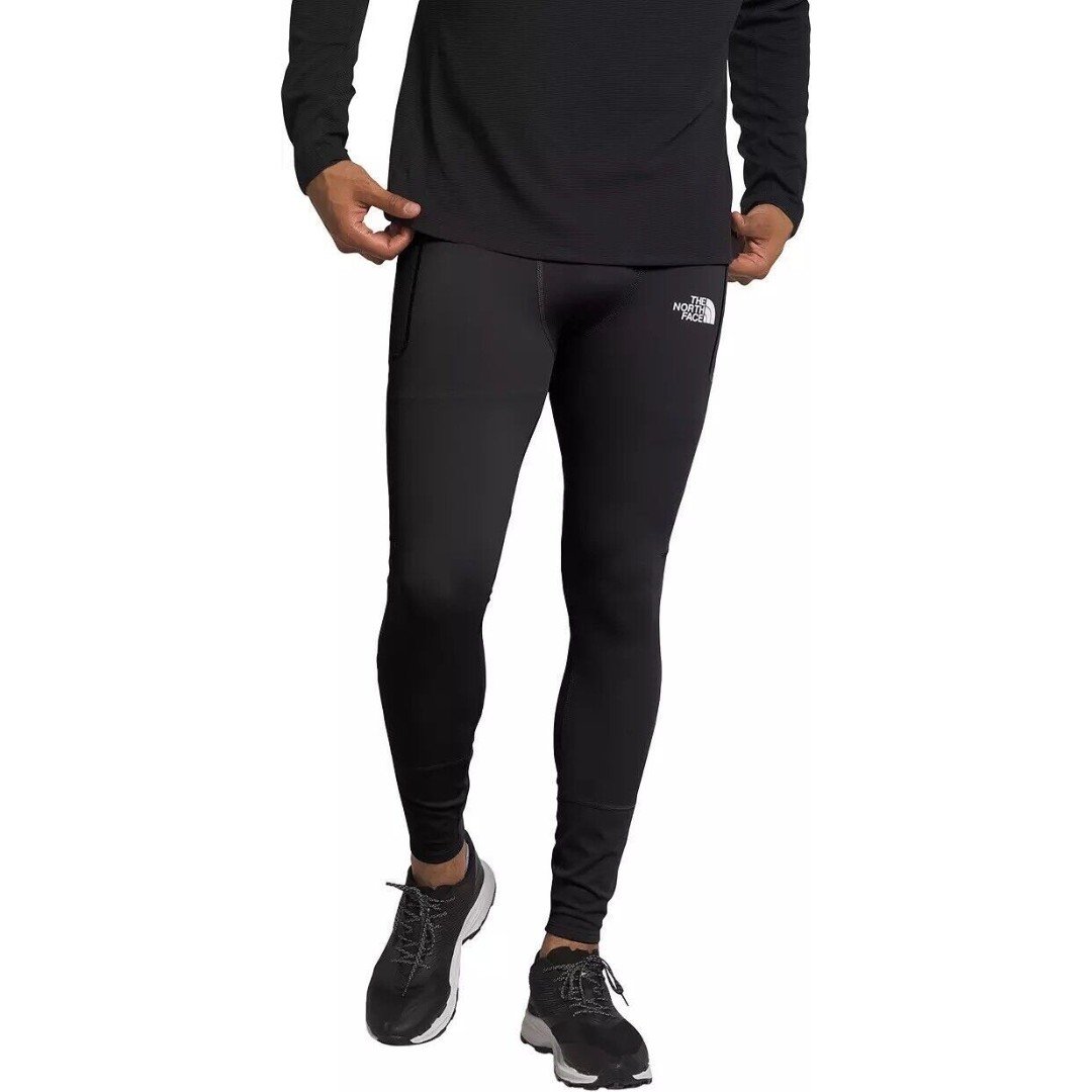The North Face Base Layer Tights Men´s XL Winter Warm Fitted Black Reflective MSnW2OpNO