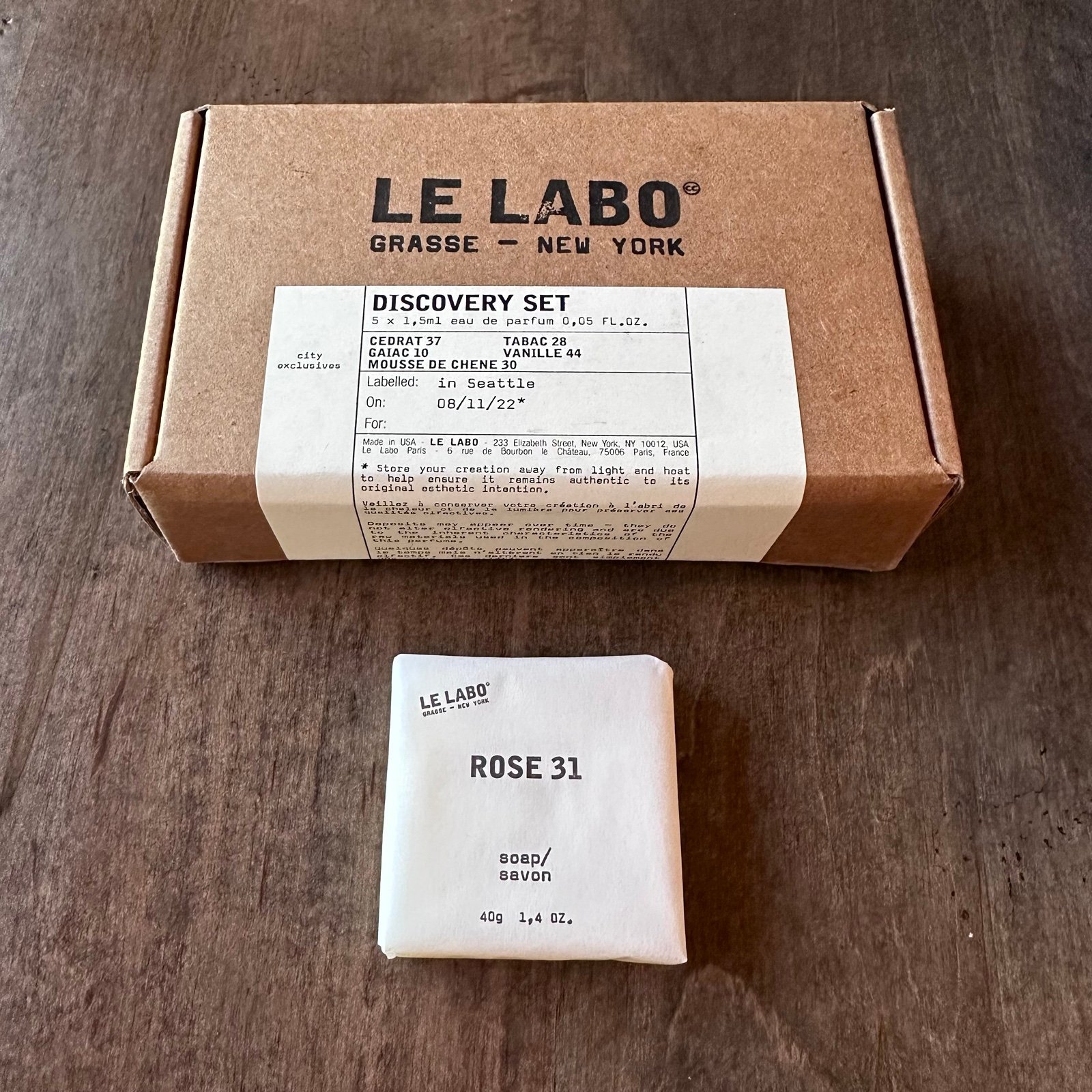 Le Labo City Exclusives Discovery Set + Bonus Rose 31 bar soap holJ4iRH2