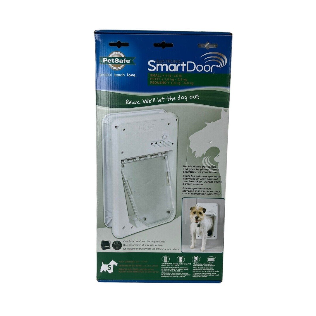 PetSafe Electronic Smart Pet Dog Door For  Small dogs (4lb- 15lbs) PPA11-10709 LwaG0K0kv
